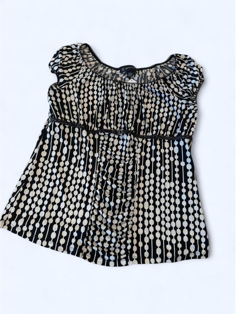 INC International Concepts Women's Black and Multi Blous